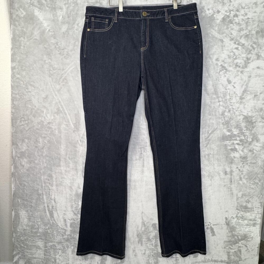 Lane Bryant Jeans Womens 20 Long Blue Bootcut Genius Fit Stretch Denim Pants